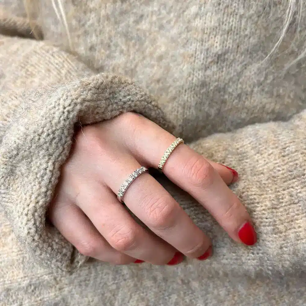 Guldsmed Lind Scrouples Alliance ring i guldbelagt soelv 726452 53