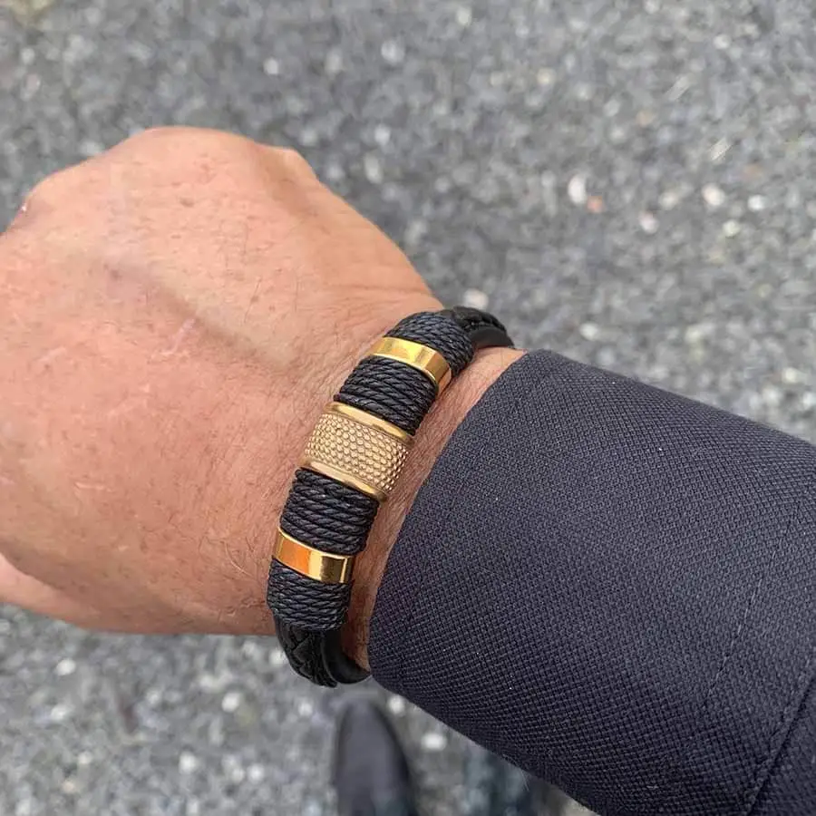 Marjoe.dk - Smykker til mænd herrearmbaand sort1 p